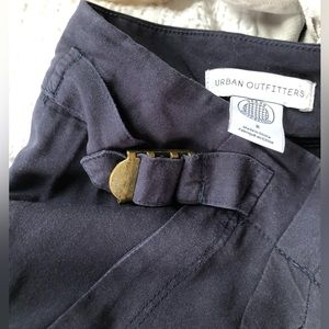 urban outfitters navy wide leg pant
